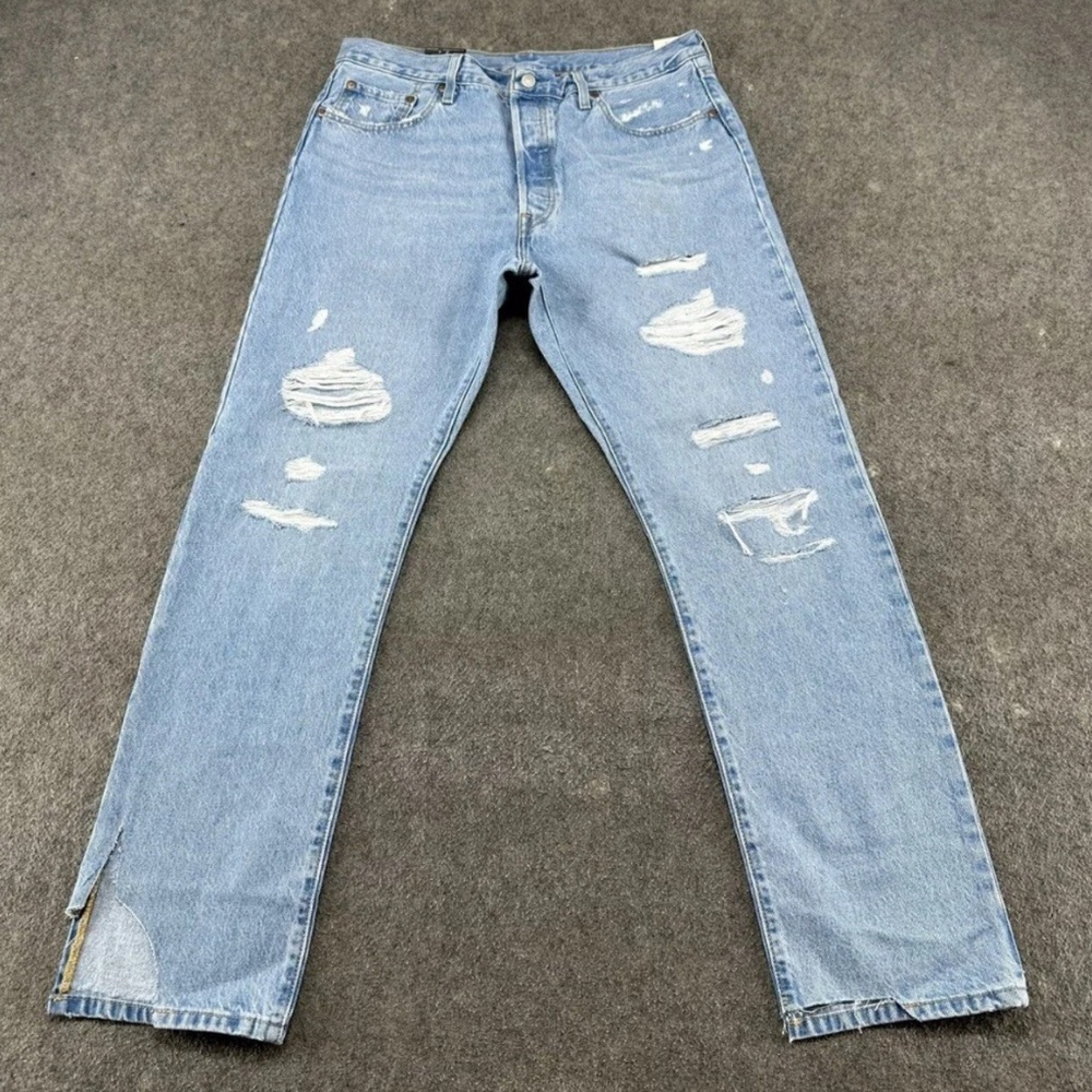 Levi’s 501 Light Washed Premium Jean 34 x 32 Straight Leg Regular Fit
